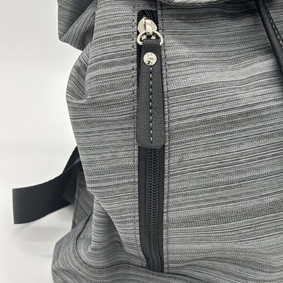 Roots 73 Ladies Gray Mini Backpack Bag Style R4820N Black Shoulder Straps - Picture 7 of 16